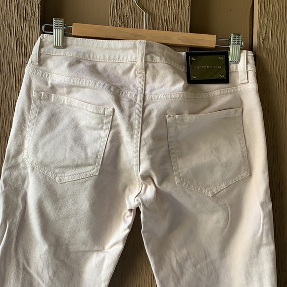 Balmain Pale Pastel Pink Skinny Biker Cotton Jeans - Picture 5 of 15